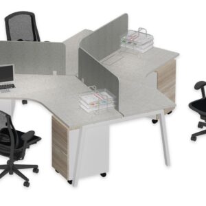 120 degree Workstation (3 pax)