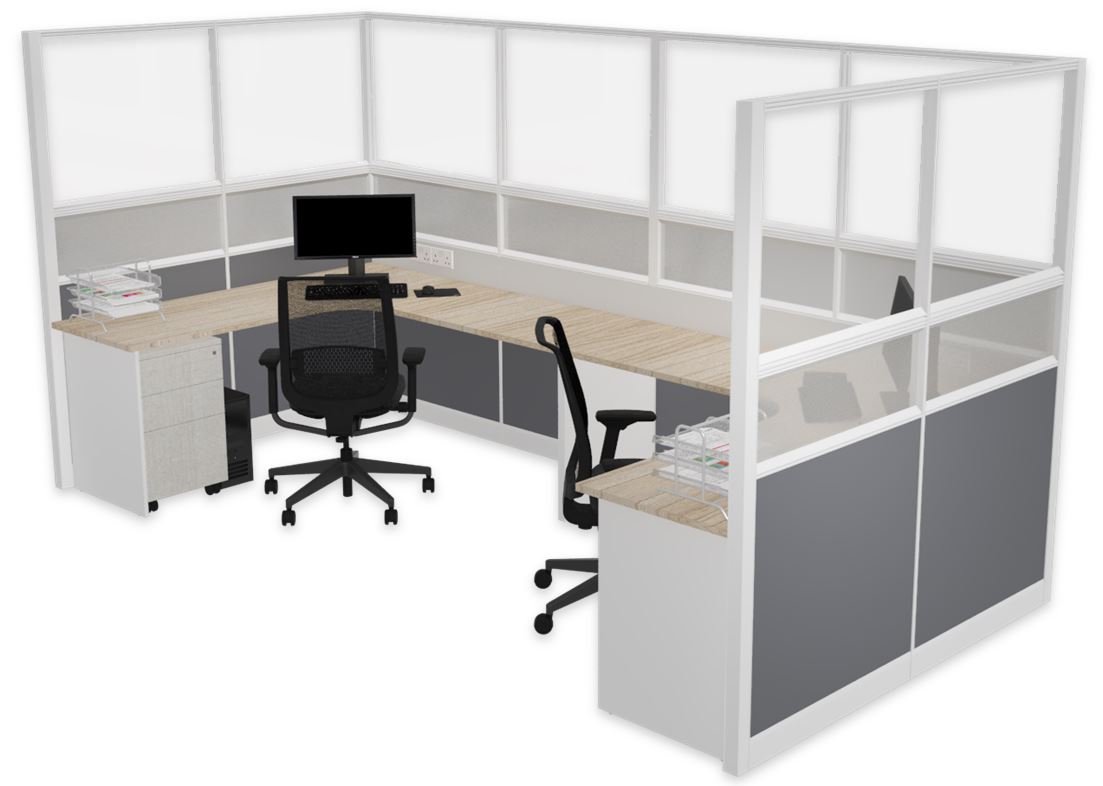 Workstation (2 pax L shaped)