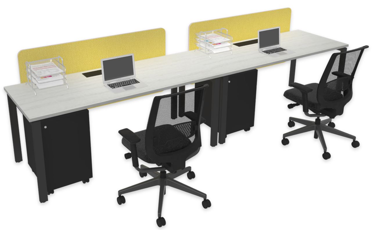 Rectangular Workstations (2pax Side-by-Side)
