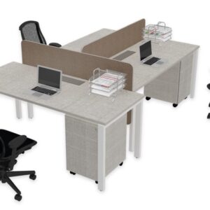Rectangular Workstations (3 pax)
