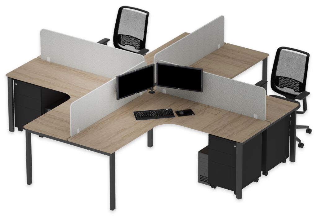Workstations (4 pax L-shaped)