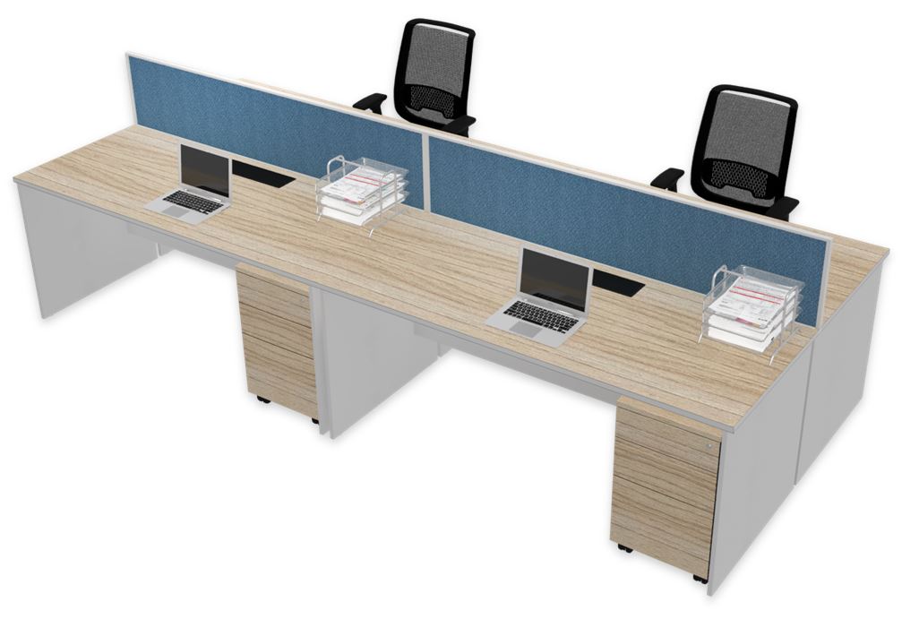 Rectangular Workstations (4 pax)