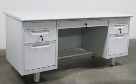 B6030N Double Pedestal Metal Desk