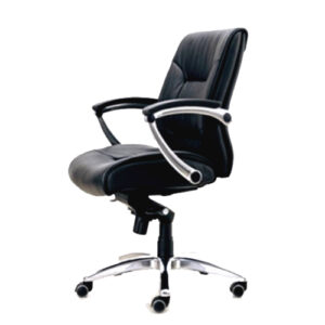D-011ML Mid Back half Leather Chair