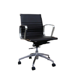 D-092B Midback Half-Leather Chair